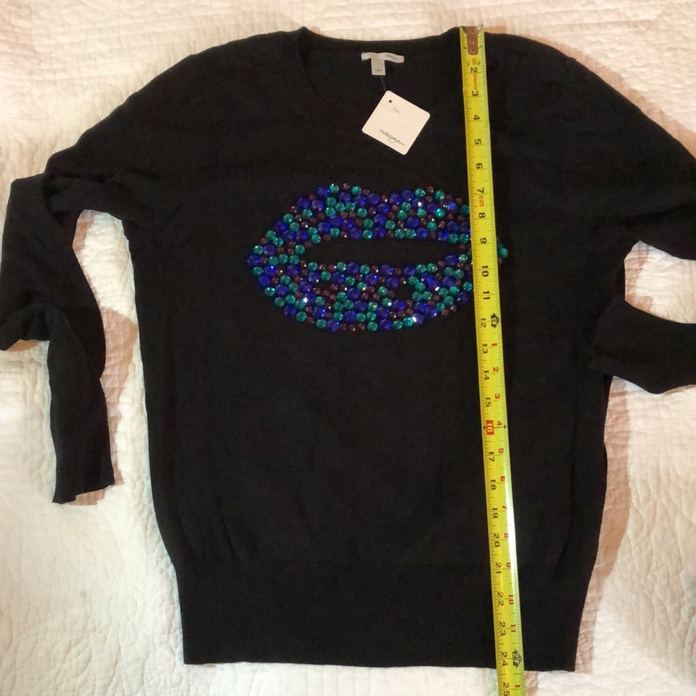 Halogen Size Large black with Gem Lips